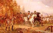 Robert Alexander Hillingford Napoleon with His Troops at the Battle of Borodino, 1812 oil painting reproduction